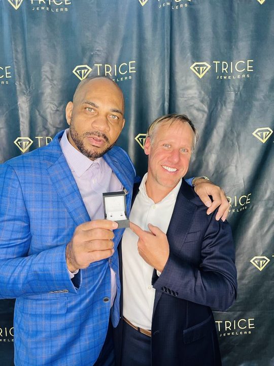 DaVarryl at the Trice Jewelers donor event