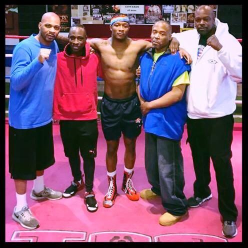 TOS corner crew in the ring