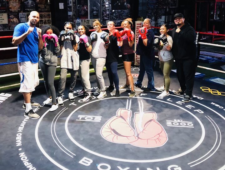 The TOS team together in the ring