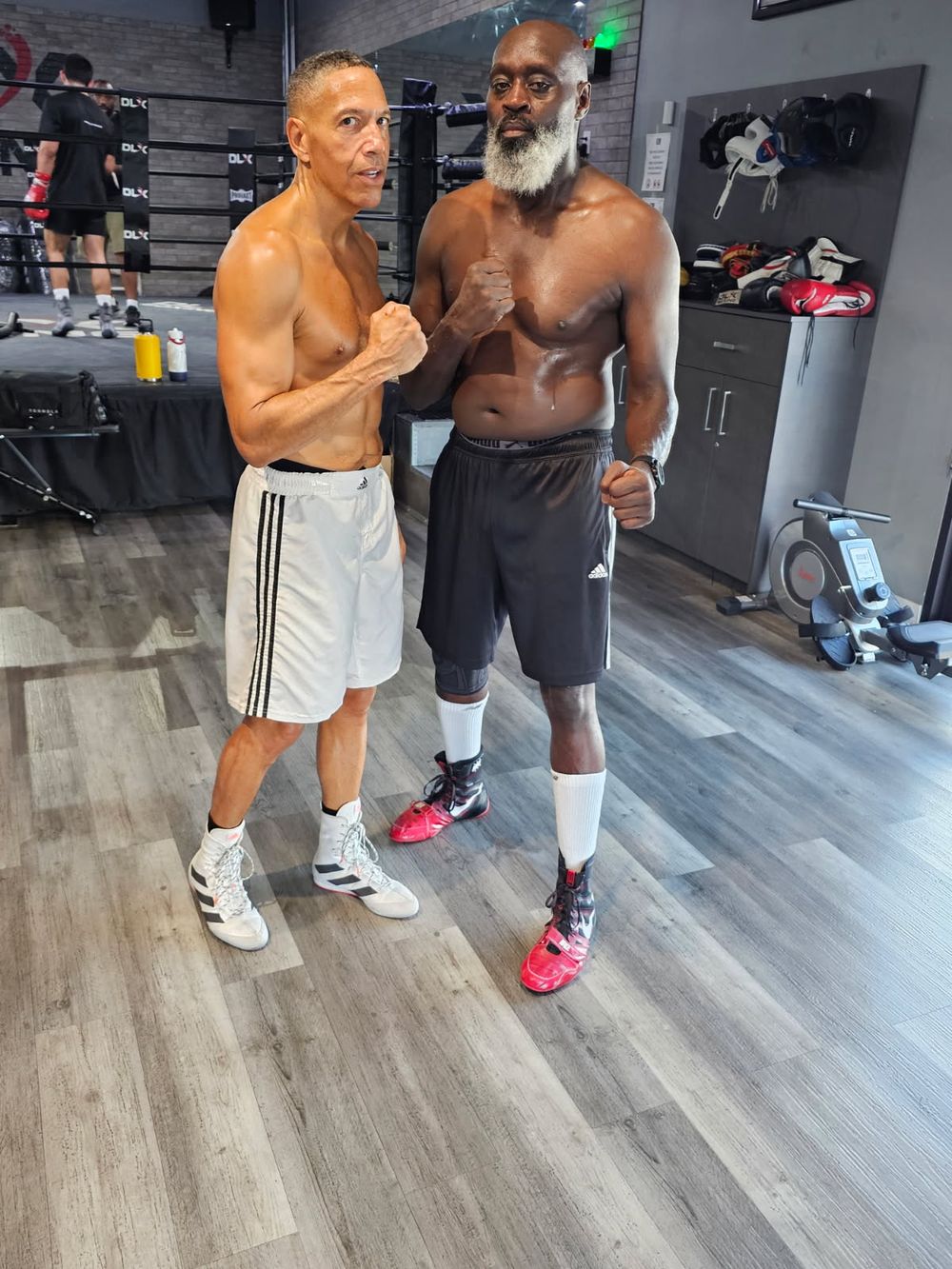 Coach Sweet Black, Masters champion, at TOS Boxing